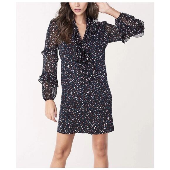 Diane Von Furstenberg Amelie Silk Mini Dress - Picture 8 of 8